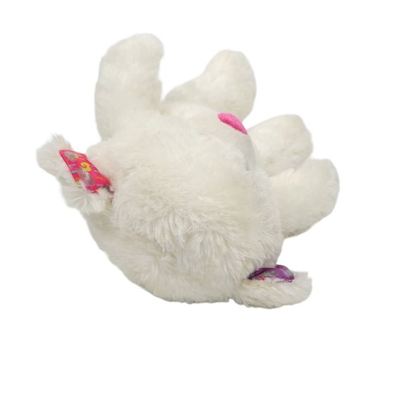 Build A Bear Workshop Twinkle Toes Bear Plush 17" Stuffed Toy Heart Peace Sign - Picture 8 of 11